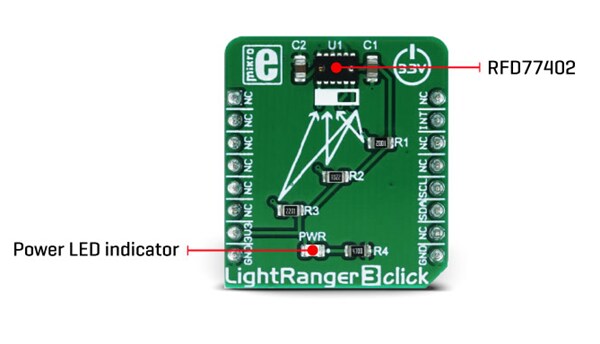 Block Diagram - Mikroe MIKROE-3103 LightRanger 3 Click